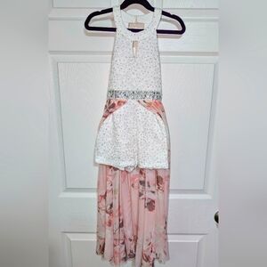 Speechless Girls Romper w/ Overskirt - Sz 7